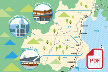 びわ湖のめぐみMAP 高島市