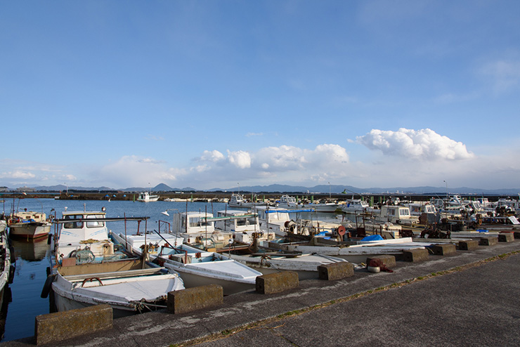 堅田の漁港