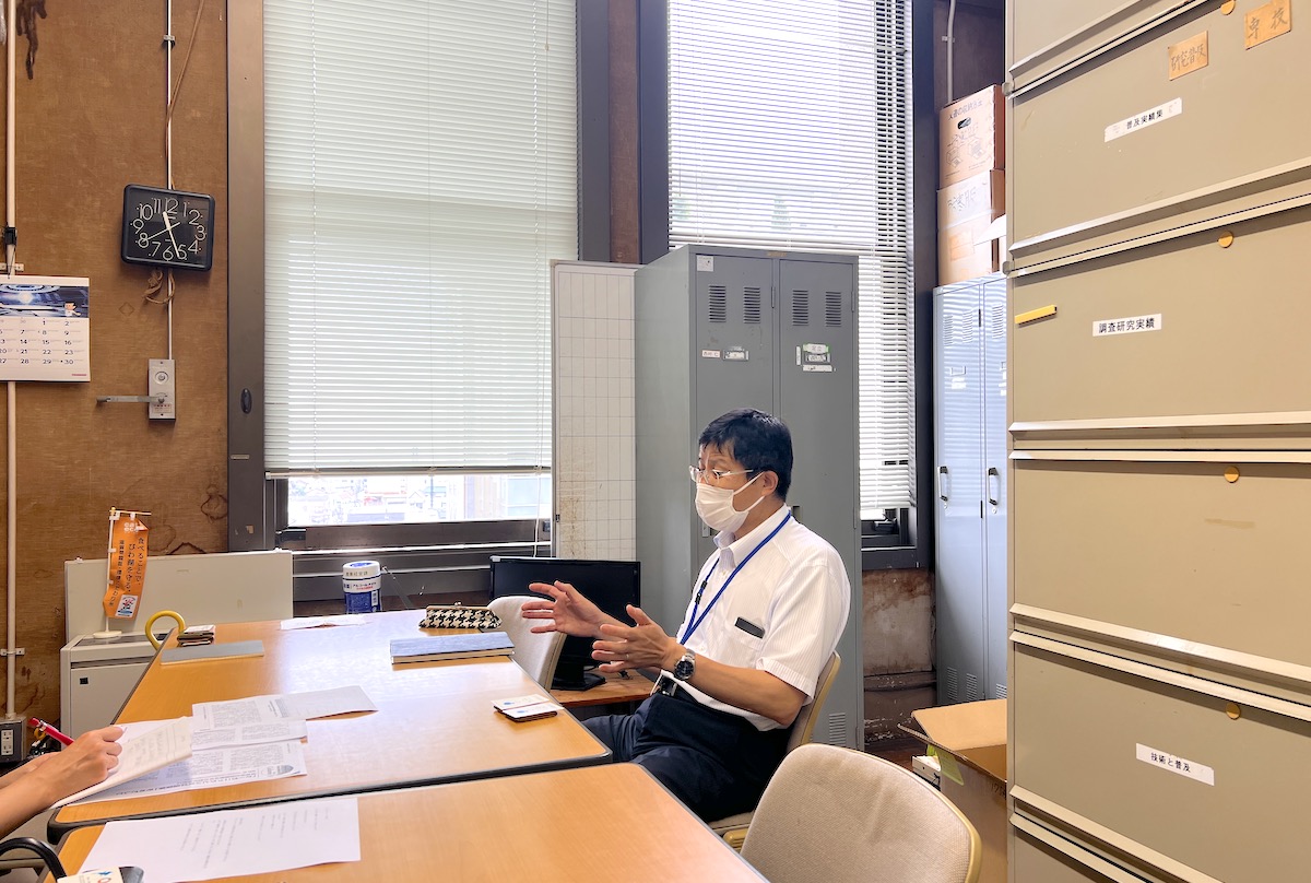 みらいの農業振興課の森野真さん