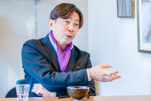 近江米について語る儀兵衛さん